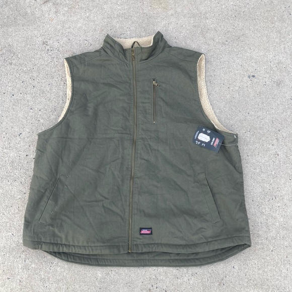 Dickies Men’s 3XL (54-56) Canvas Sherpa Lined Work Utility Vest - Picture 12 of 14
